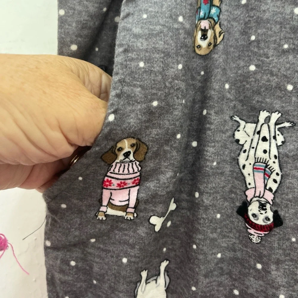 Secret Treasures Gray Kids‎ Pajama Bottoms with Dog Print